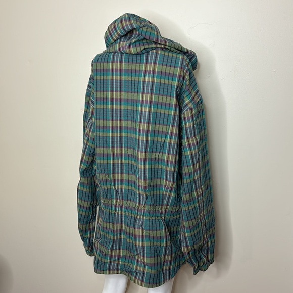 Eddie Bauer Plaid Hooded Pullover Jacket XL - Picture 5 of 8